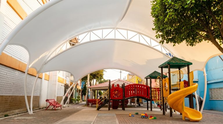 Velaria parque escuela CDMX Denvidia Total